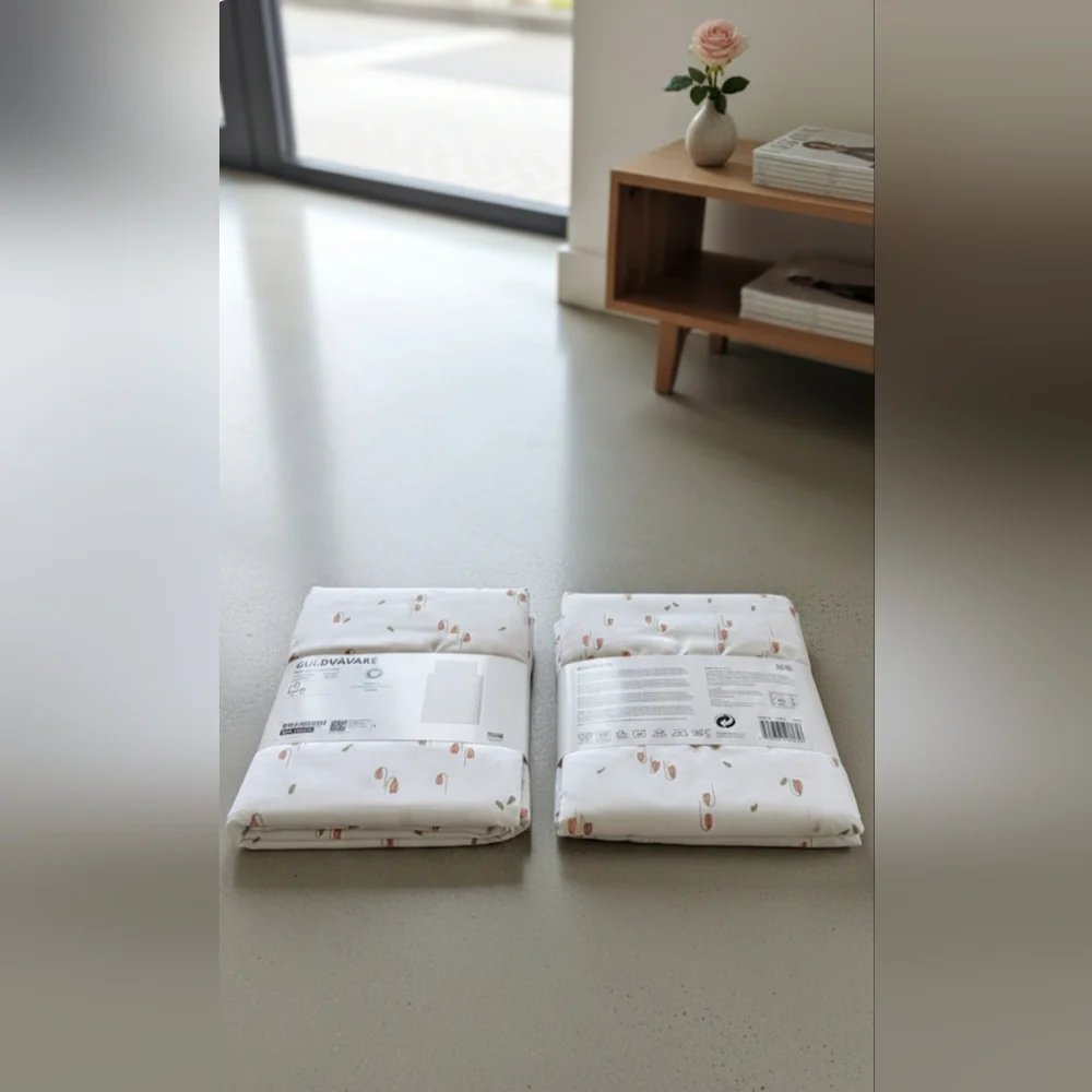 🌿✨ IKEA Organic Crib Duvet + Pillowcase Set ✨🌿